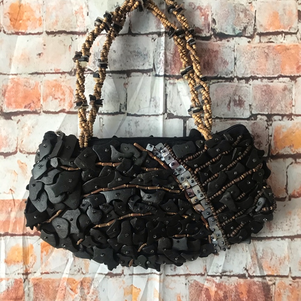 PELE Pacific Isle Handmade Coconut Shell Purse